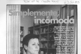 Simplemente, incómoda (entrevista)