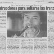 Instrucciones para soltarse las trenzas  [artículo] Marcelo Maturana