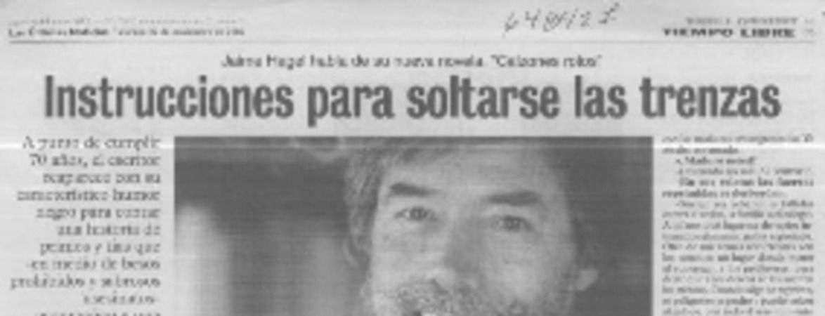 Instrucciones para soltarse las trenzas  [artículo] Marcelo Maturana