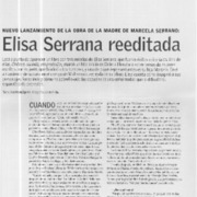 Elisa Serrana reeditada