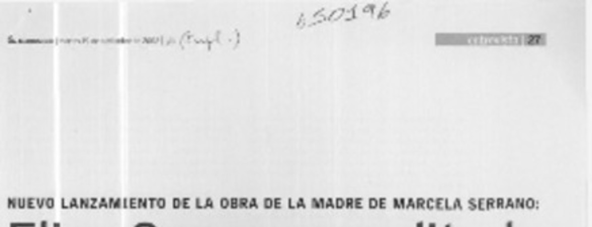 Elisa Serrana reeditada