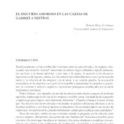 El discurso amoroso en las cartas de Gabriela Mistral  [artículo] Darcie Doll Castillo