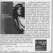 Historia del pueblo mapuche  [artículo] Rodrigo Pinto