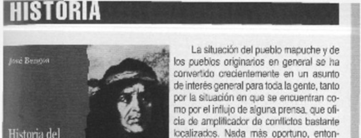 Historia del pueblo mapuche  [artículo] Rodrigo Pinto
