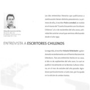 Entrevista a escritores chilenos  [artículo] Eduardo Guerrero del Río