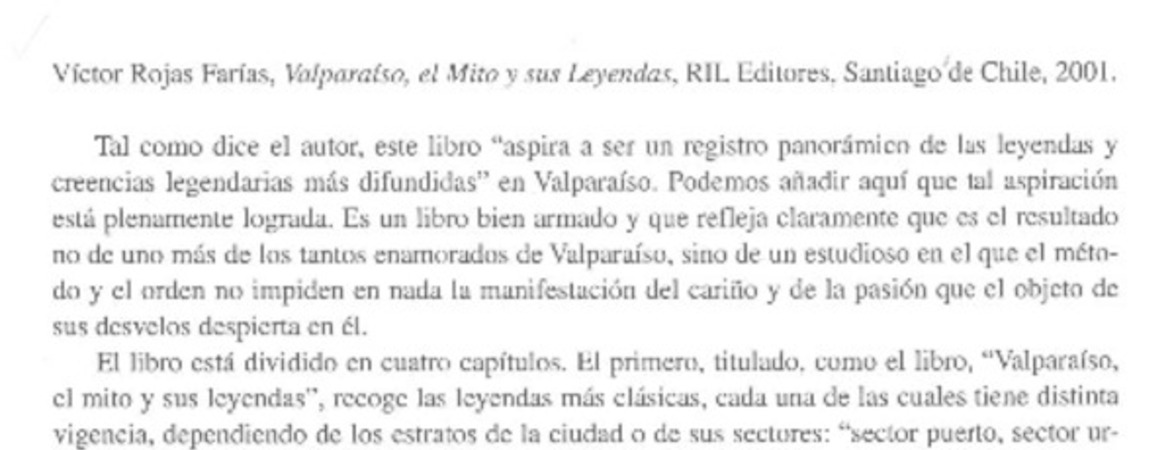 El Mito y sus leyendas.  [artículo] José Luis Widow Lira.