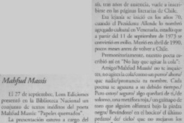 Mahfud Massís.