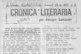 Crónica literaria