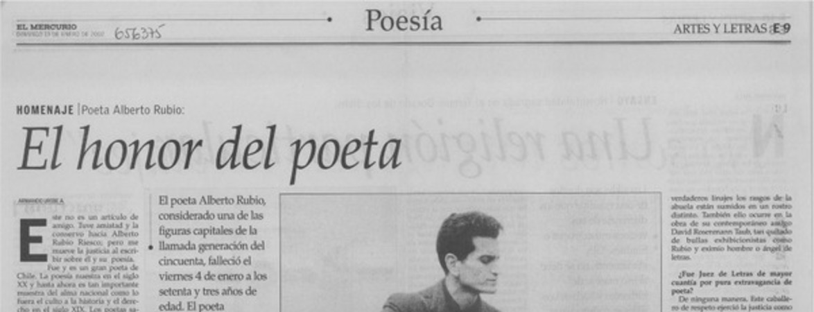 El honor del poeta