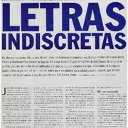 Letras indiscretas