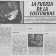 La fuerza de la costumbre
