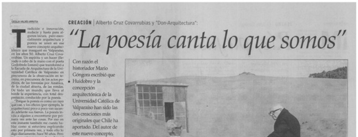 La poesía canta lo que somos
