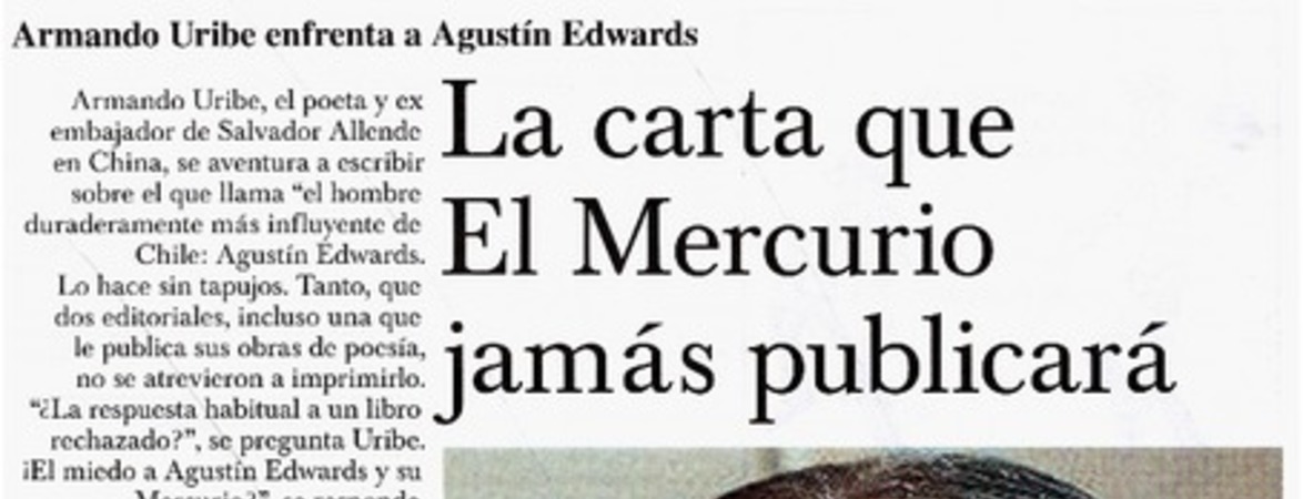 La carta que El Mercurio jamás publicará