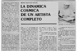 La dinámica cósmica de un artista completo