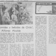 "Comidas y bebidas de Chile", de Alfonso Alcalde