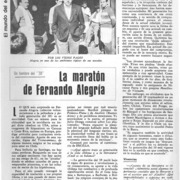 La maratón de Fernándo Alegría