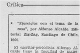 Ejercicios con el tema de la rosa