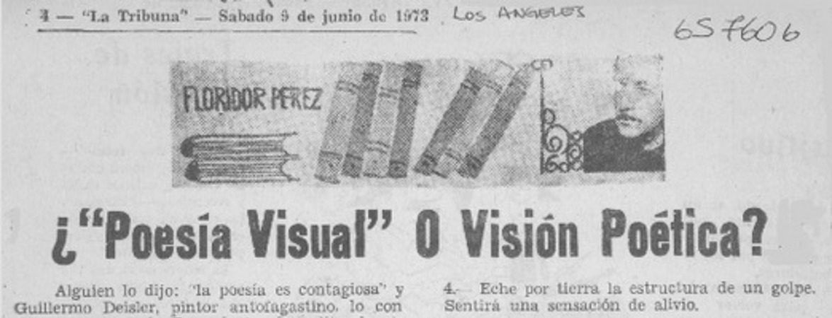 ¿"Poesía visual" o visión poética?
