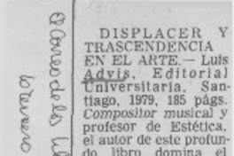 Displacer y trascendencia en el arte.