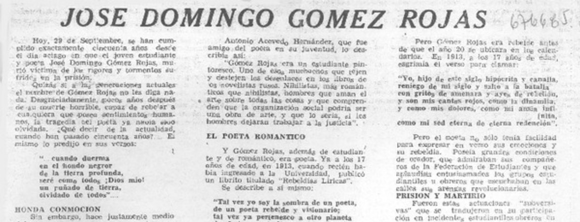 José Domingo Gómez Rojas