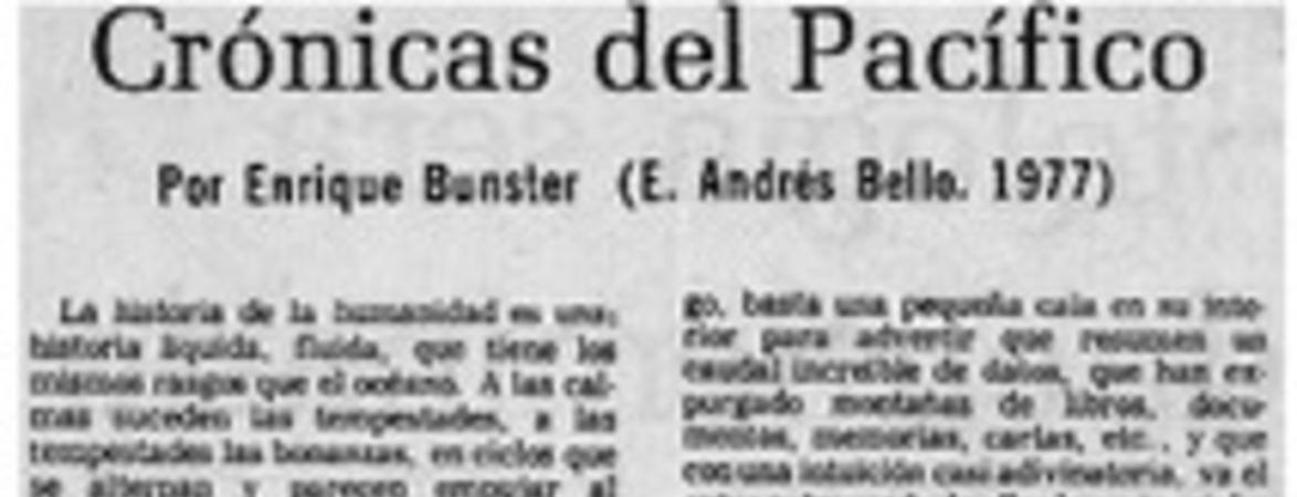 Crónicas del Pacífico