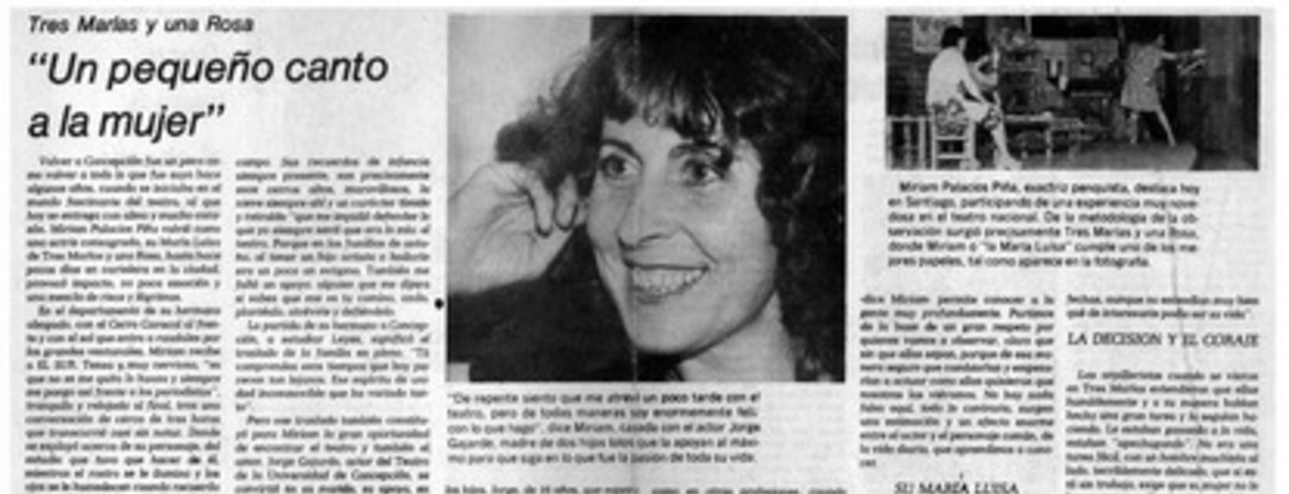Un pequeño canto a la mujer"