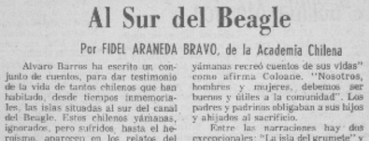 Al sur del Beagle