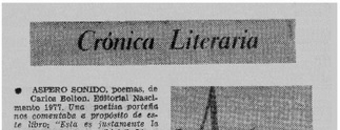 Crónica literaria