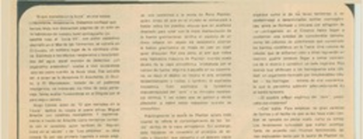 El disco volador, criatura interestelar: [entrevista]