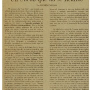 Un Sueño que no se realizó