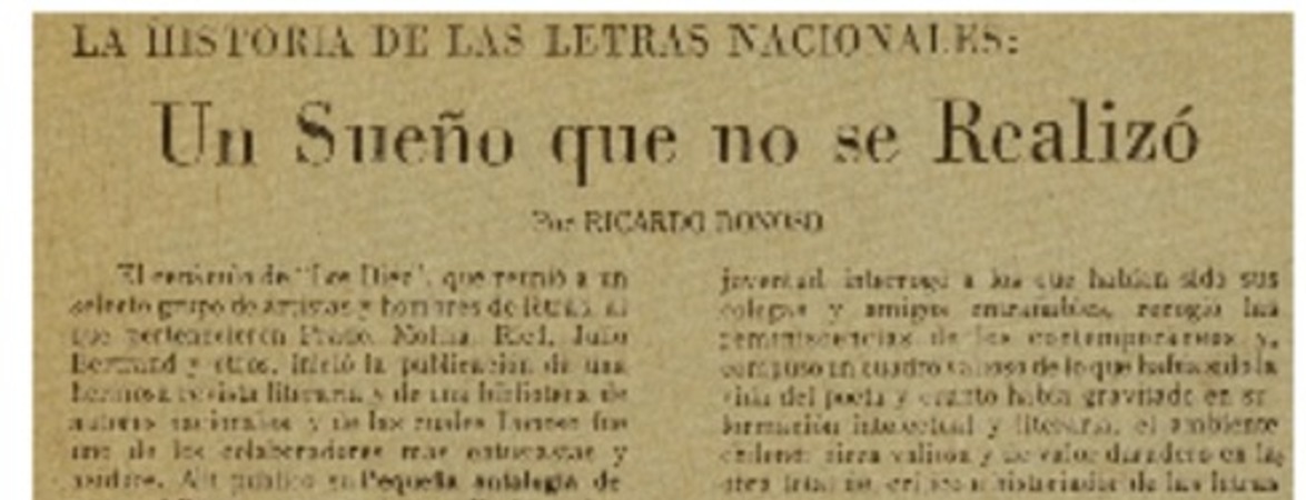 Un Sueño que no se realizó