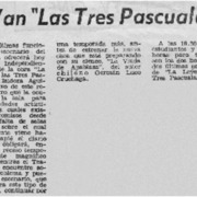 Se van "Las tres pascualas".