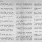Recordando a un buen escritor