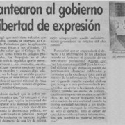 Periodistas plantearon al gobierno el derecho a la libertad de expresión.