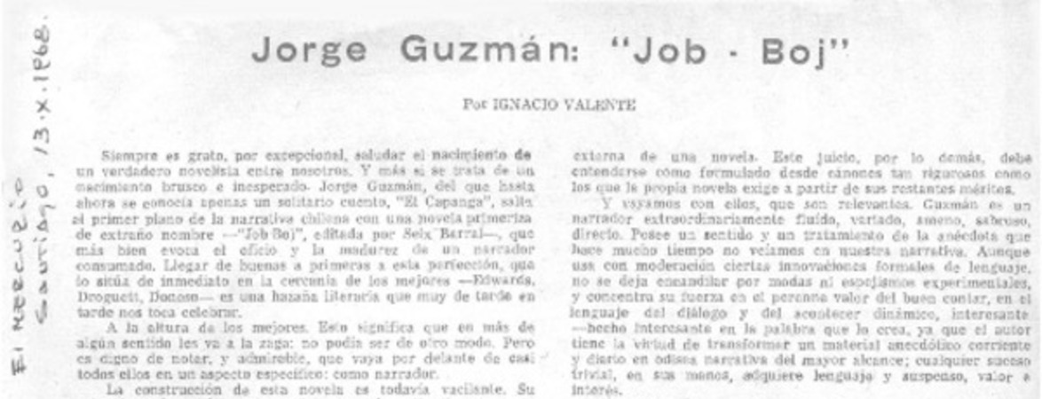 Jorge Guzmán: "Job-Boj"