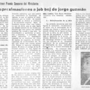 Aproximaciones a job boj de Jorge Guzmán