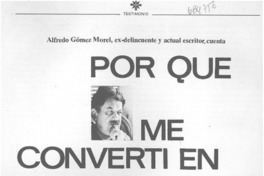 Por qué me convertí en delincuente.