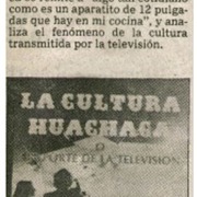 La cultura huachaca.