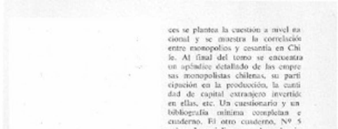 Monopolios y miseria