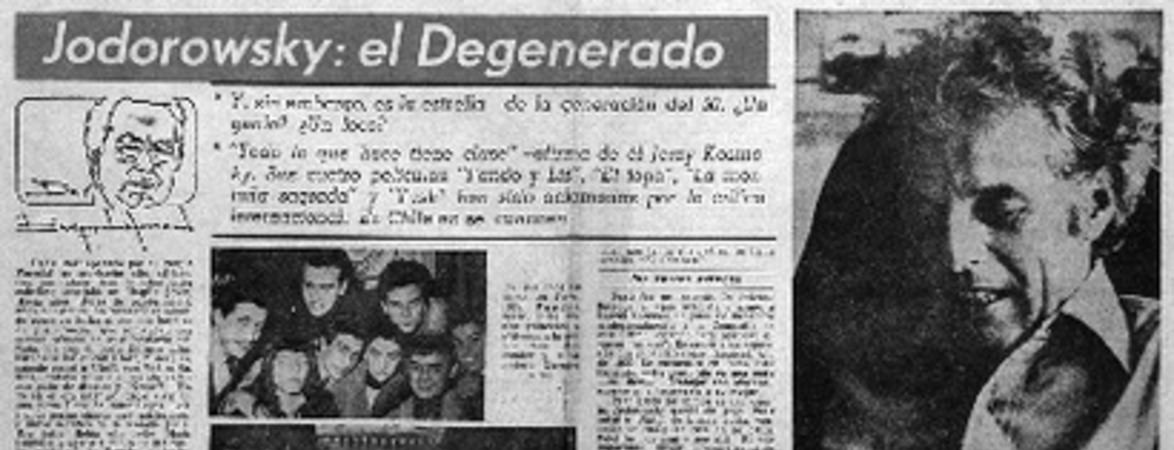 Jodorowsky: el degenerado.
