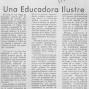 Una educadora ilustre