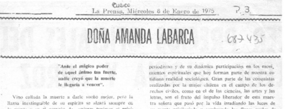 Doña Amanda Labarca
