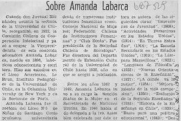 Sobre Amanda Labarca