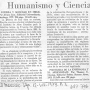 Humanismo y ciencias.