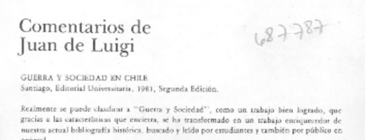 Comentarios de Juan de Luigi