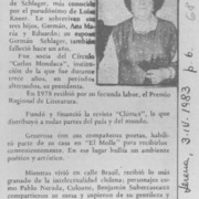Falleció la escritora serenense Luisa Kneer.