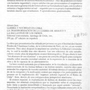 Guerra y sociedad en Chile.