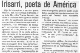 Irisarri, poeta de América