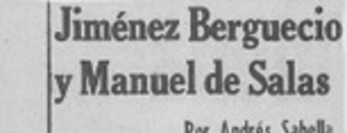 Jiménez Berguecio y Manuel de Salas