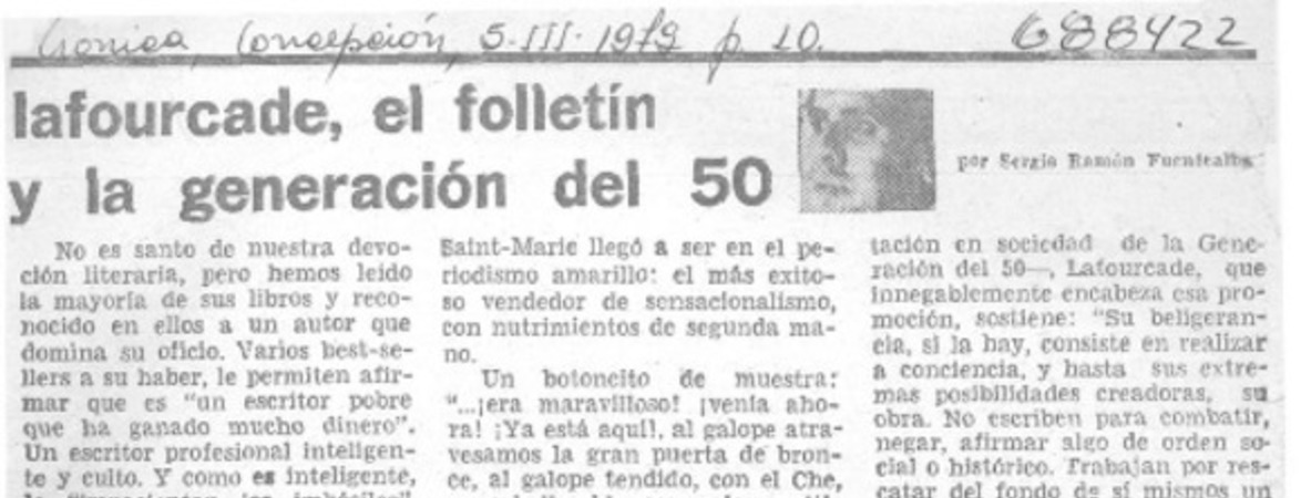 Lafourcade, el folletín y la generación del 50